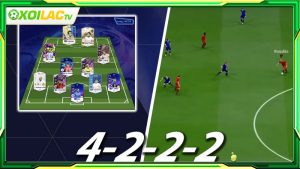 Sơ đồ chiến thuật 4-2-2-2 là hệ thống bố trí cầu thủ như thế nào?